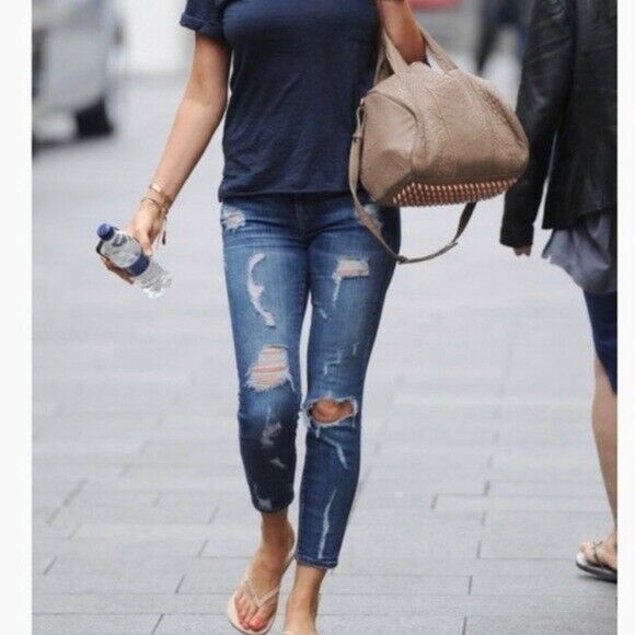 Current/Elliott Denim - Current/Elliott The Stiletto Jeans Jodie Shredded